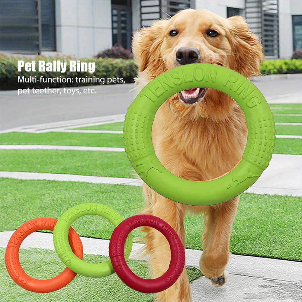 Flying Disc Dog Training Toy - ดิสก์ของเล่นฝึกฝนสำหรับสุนัขของเล่นสัตว์เลี้ยงแบบโต้ตอบร่อนเหมาะสำหรับกีฬากลางแจ้ง