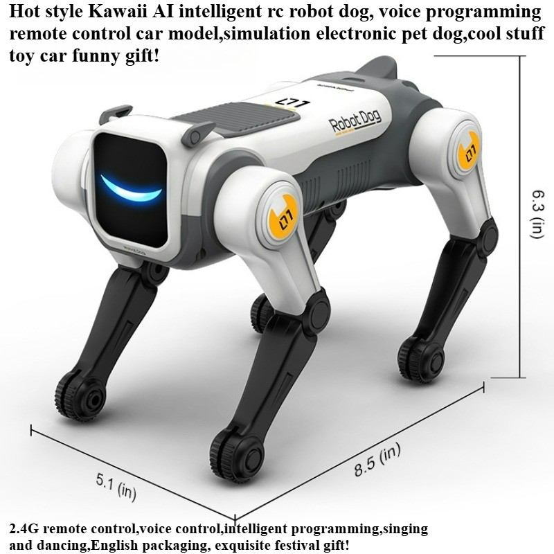 Dog Toys - ของเล่นสุดเท่ รถของเล่น ของขวัญสุดฮา-สุนัขหุ่นยนต์ AI อัจฉริยะสุดน่ารัก ควบคุมด้วยรีโมท