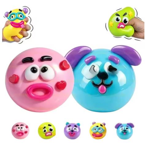 ของเล่นบีบ DIY Smushers รูปหน้ - Interactive Squeaky Plush Dog Toy บทวิจารณ์และราคา
