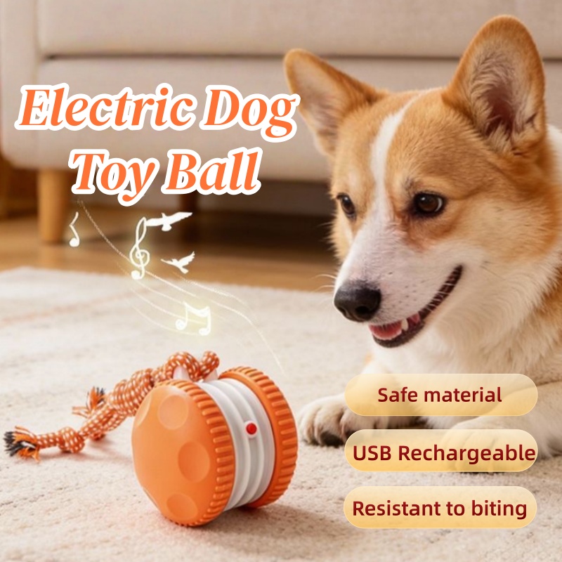 ลูกบอลของเล่นสัตว์เลี้ยงอัจฉริ - Automatic Moving Dog Ball บทวิจารณ์และราคา