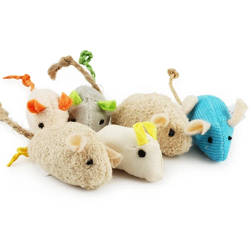 5-200ชิ้นของเล่นสัตว์เลี้ยงของ - Catnip Interactive Plush Mouse บทวิจารณ์และราคา