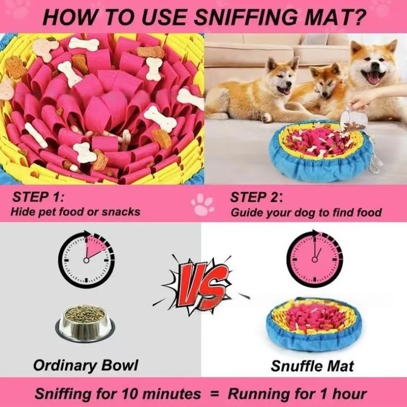 ใหม่สัตว์เลี้ยง Sniffing Pad ด - Snuffle Mat For Dogs บทวิจารณ์และราคา