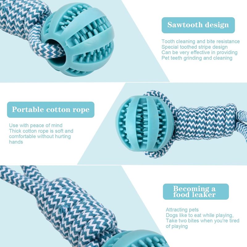 Volumoon Ball on Rope - ของเล่ - Indestructible Dog Chew Toy บทวิจารณ์และราคา